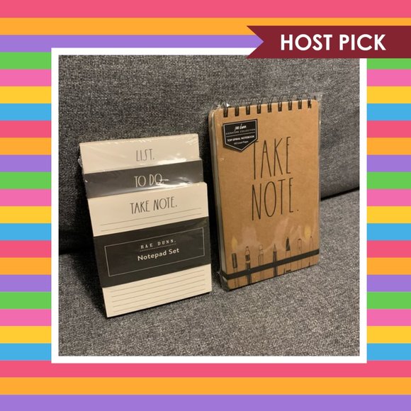 Rae Dunn Notebook & Notepad Bundle